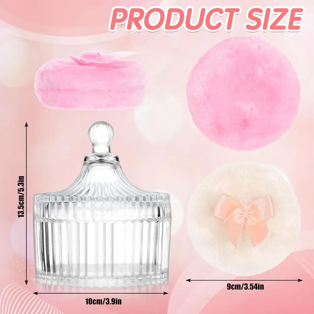 3PCS 메이크업 정리함 세트 벨벳 파우더 퍼프 유리  - Beauty Dish Softbox 리뷰 및 가격