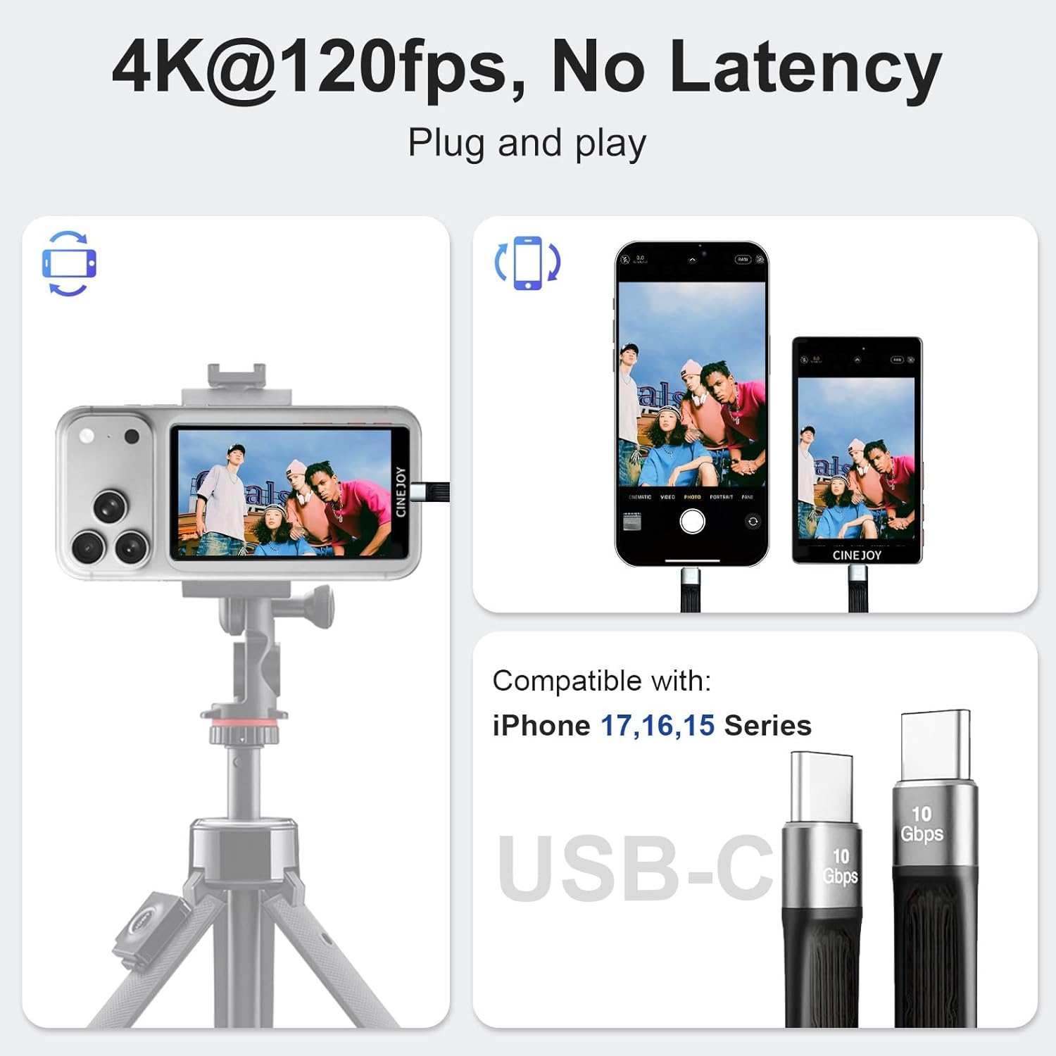 CineJoy M2 셀피 모니터 스크린 무지연 4K 1 - Photography Blog 리뷰 및 가격