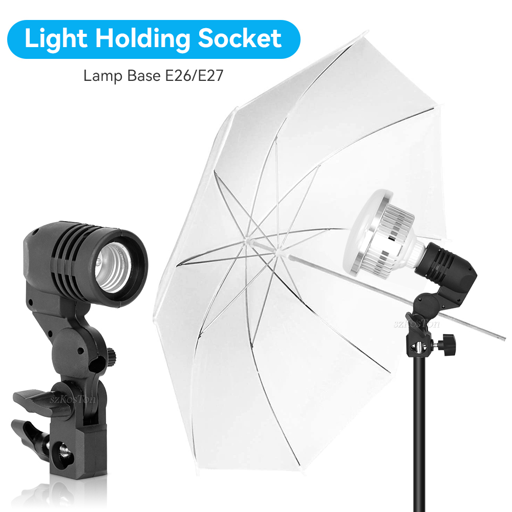 2PCS/1PC E27 단일 헤드 전구 홀더 소켓 플래 - Photography Bulb 리뷰 및 가격